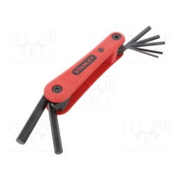 1 set x STANLEY - 4-69-262 - Wrenches set, hex key, Plating: black finish, 7pcs.