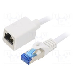1 pcs x LOGILINK - CQX051S - Extender RJ45, S/FTP, 6a, Cu, LSZH, white, 2m, 26AWG, halogen free