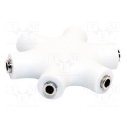 1 pcs x LOGILINK - CA1088 - Splitter, Jack 3,5mm socket x6, 0.2m, white
