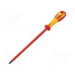 1 pcs x C.K - T49143-2200 - Screwdriver, insulated, Pozidriv®, PZ2, Blade length: 200mm, 1kVAC