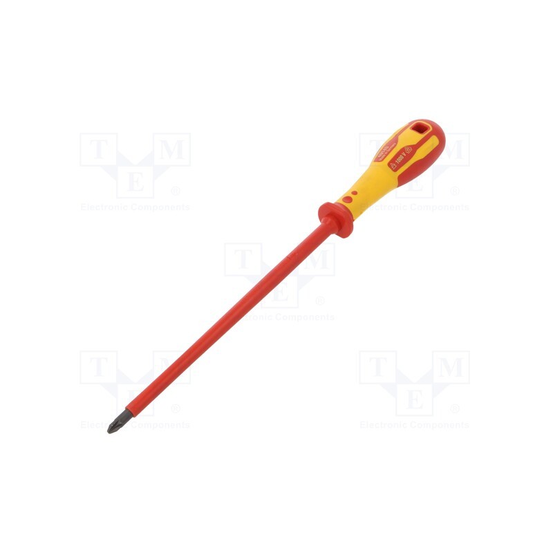 1 pcs x C.K - T49143-2200 - Screwdriver, insulated, Pozidriv®, PZ2, Blade length: 200mm, 1kVAC