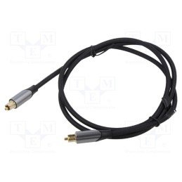 1 pcs x VENTION - BAVHH - Cable, Toslink plug,both sides, 2m, Plating: gold-plated, black