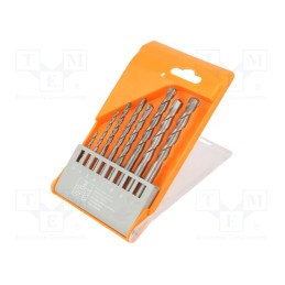 1 set x PG PROFESSIONAL - 15.61 - Drill set, for concrete, box, 3mm,4mm,5mm,6mm,7mm,8mm,9mm,10mm