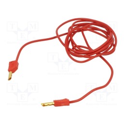 1 pcs x STu00c4UBLI - 28.0056-20022 - Test lead, 60VDC, 30VAC, 19A, banana plug 4mm,both sides, Len: 2m