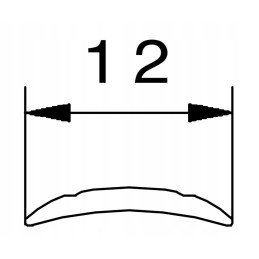 Filling the aluminum strip with 12mm white 20m wedge