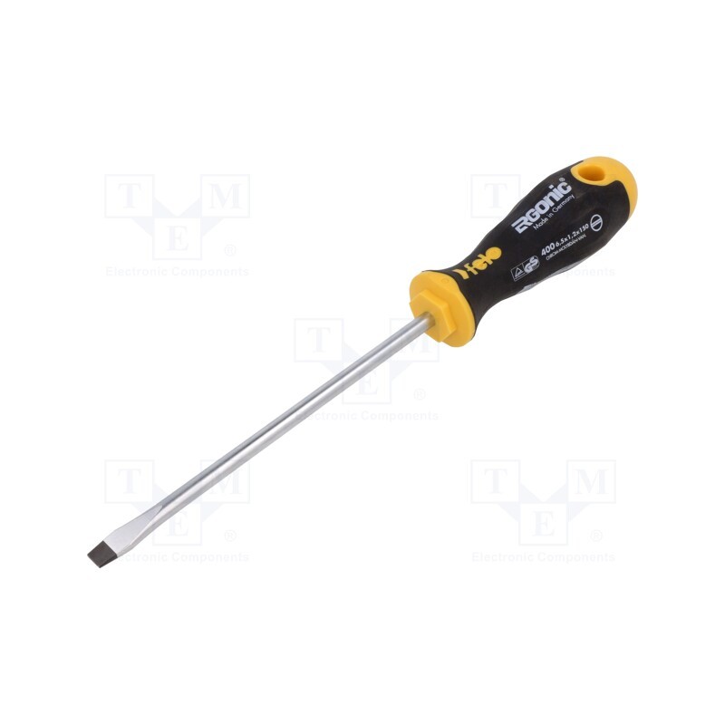 1 pcs x FELO - 400 655 10 - Screwdriver, slot, 6,5x1,2mm, ERGONIC®