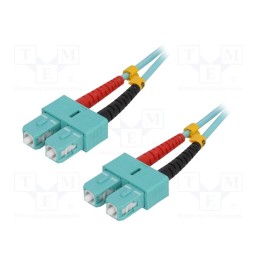 1 pcs x LOGILINK - FP3SC02 - Fiber patch cord, OM3, SC/UPC,both sides, 2m, LSZH, turquoise