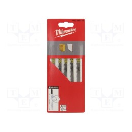 1 pcg x Milwaukee - 4932399306 - Hacksaw blade, wood, 105mm, 5pcs, Kind of holder: T