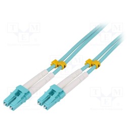 1 pcs x LOGILINK - FP3LC15 - Fiber patch cord, OM3, LC/UPC,both sides, 15m, LSZH, turquoise