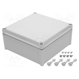 1 pcs x FIBOX - FEX 2828 13 G - Enclosure: multipurpose, X: 278mm, Y: 278mm, Z: 130mm, FEX, grey, IP54