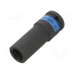 1 pcs x KING TONY - 443517M - Socket, 6-angles,socket spanner,impact, HEX 17mm, 1/2', 80mm