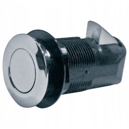 Southco round chrome push lock