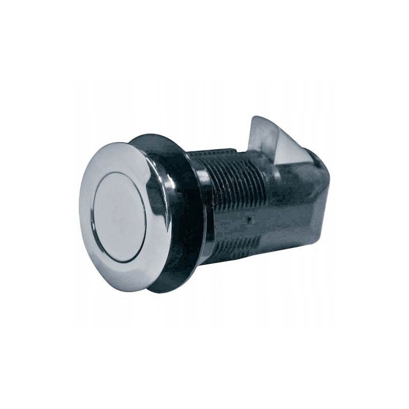 Southco round chrome push lock