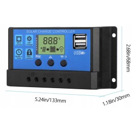 Solar charging controller 12v 24v regulator