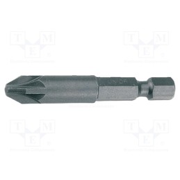 1 pcg x UNIOR - 602522 - Screwdriver bit, Pozidriv®, PZ1, Overall len: 50mm, 3pcs.