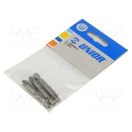 1 pcg x UNIOR - 602521 - Screwdriver bit, Phillips, PH3, Overall len: 50mm, 3pcs.