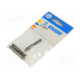1 pcg x UNIOR - 602524 - Screwdriver bit, Pozidriv®, PZ3, Overall len: 50mm, 3pcs.