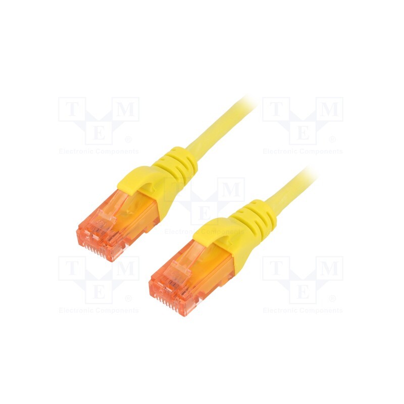 1 pcs x DIGITUS - DK-1617-100/Y - Patch cord, U/UTP, 6, stranded, Cu, LSZH, yellow, 10m, 26AWG