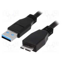 1 pcs x LOGILINK - CU0026 - Cable, USB 3.0, USB A plug,USB B micro plug, nickel plated, 1m