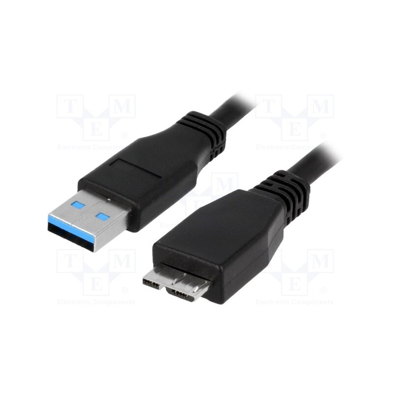 1 pcs x LOGILINK - CU0026 - Cable, USB 3.0, USB A plug,USB B micro plug, nickel plated, 1m