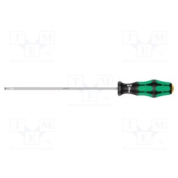 1 pcs x WERA - 5110006001 - Screwdriver, slot, 4,0x0,8mm, Blade length: 200mm