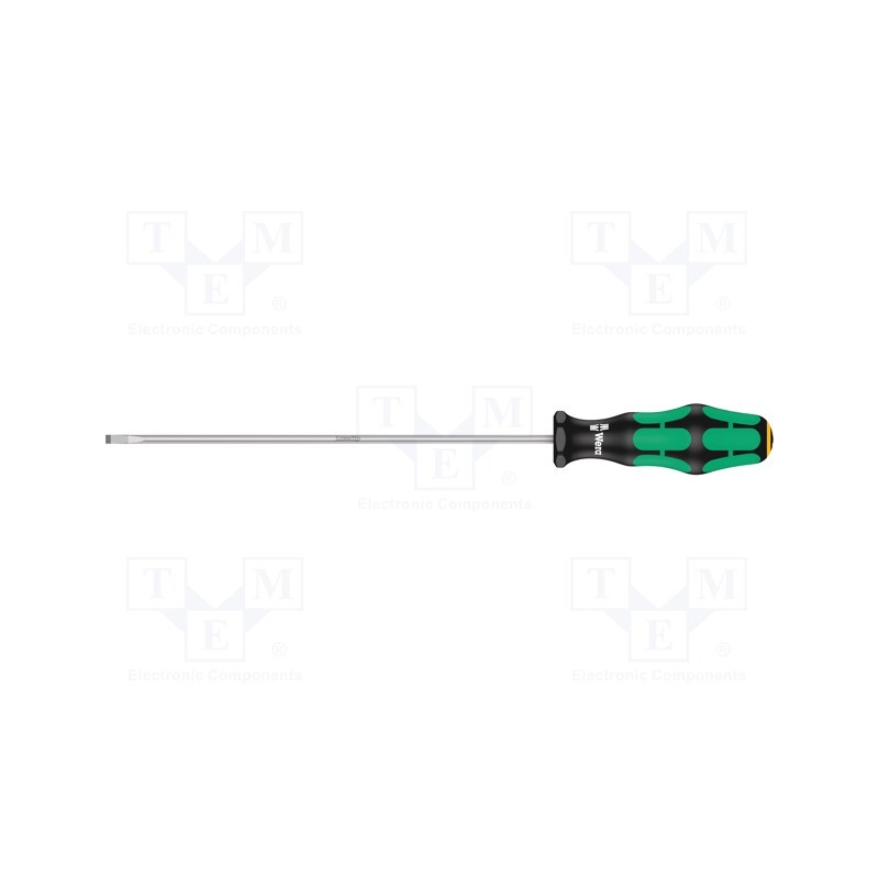 1 pcs x WERA - 5110006001 - Screwdriver, slot, 4,0x0,8mm, Blade length: 200mm