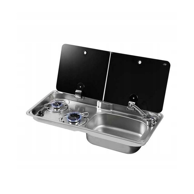 Gas hob with sink can fl1765 built-in