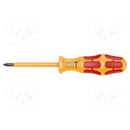 1 pcs x WERA - 5051611001 - Screwdriver, insulated, Pozidriv®, PZ1, Blade length: 80mm