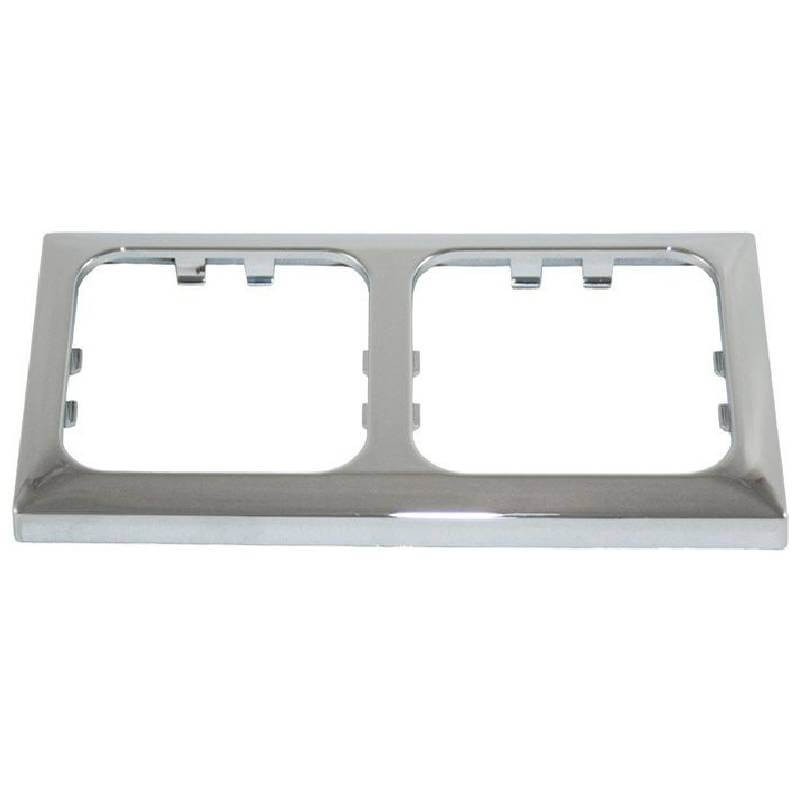 Double angular haba chrome frame for a camper