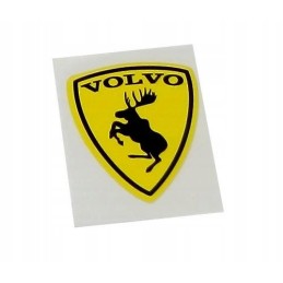 Volvo fate sticker yellow crazy losie 20 cm