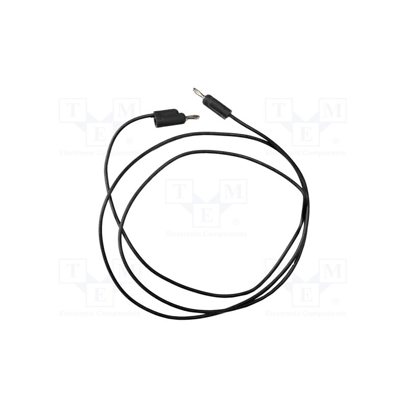 1 pcs x MUELLER ELECTRIC - BU-P1081-36-0 - Test lead, 5A, banana plug 3mm,both sides, Urated: 3kV, Len: 0.91m