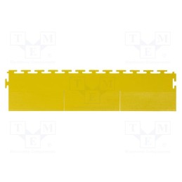 1 pcs x STATICTEC - STW41490201 - Floor mat, L: 0.11m, W: 0.49m, Thk: 6.5mm, yellow, 280%, 8MPa