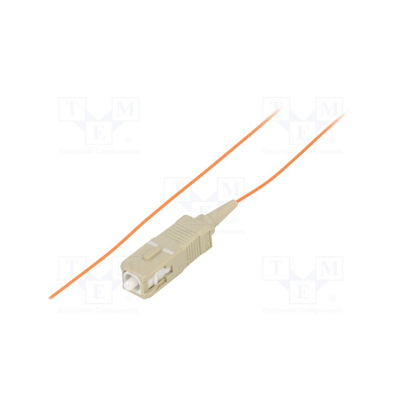 1 pcs x QOLTEC - 54115 - Optic fiber pigtail, OM2, SC/UPC, 3m, Optical fiber: 50/125um