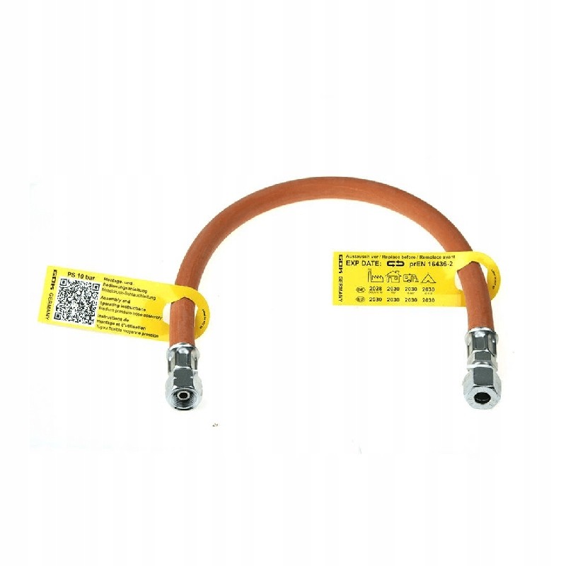 Gok hose for gas installation 1 4 lh uem x rvs 8