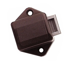 Mini brown push lock furniture lock