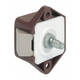 Mini brown push lock furniture lock