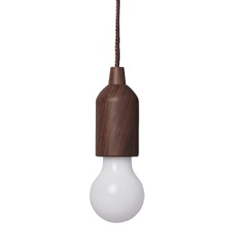 Retro battery-powered LED tent pendant bulb lamp