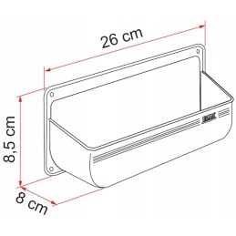 Wall shelf for the wall, camper, trailer Fiamma