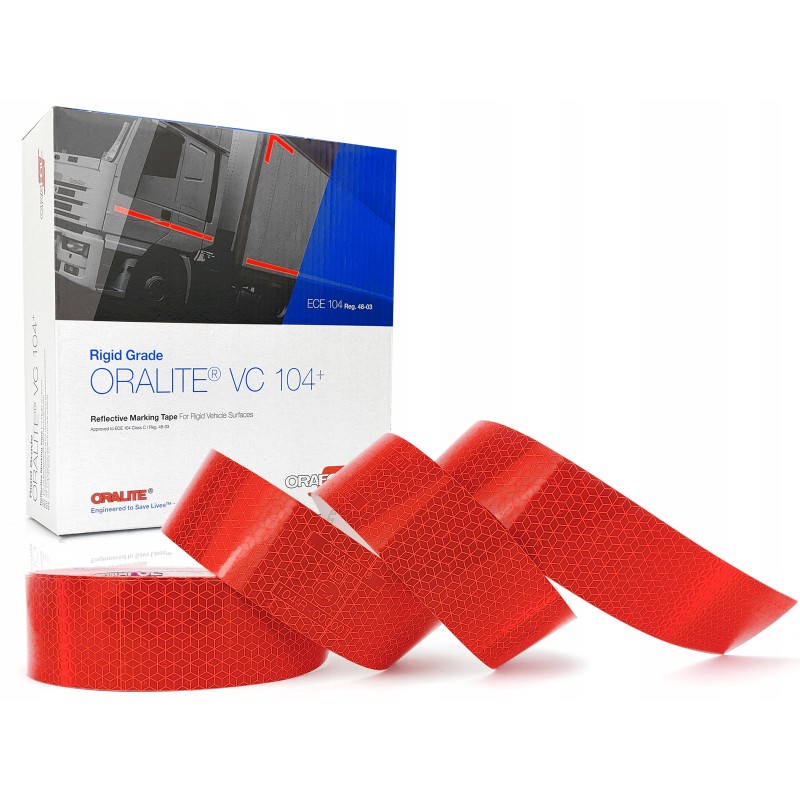 Red oralite reflexite reflective tape