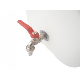 Water container canister with metal tap, 20 liters