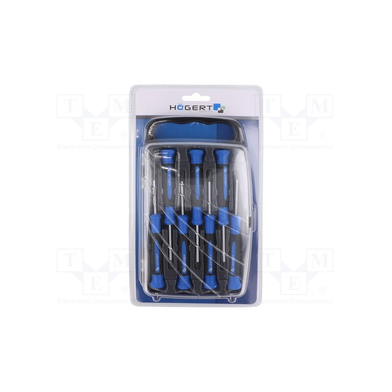 1 set x Hu00d6GERT TECHNIK - HT1S270 - Kit: screwdrivers, precision, Phillips,slot,Torx®, 7pcs.