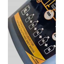Fluid for tourist toilets camper toilet 3in1 1l
