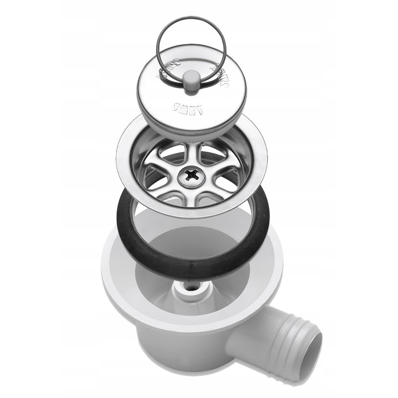 Dometic siphon AC530 water drain in a camper