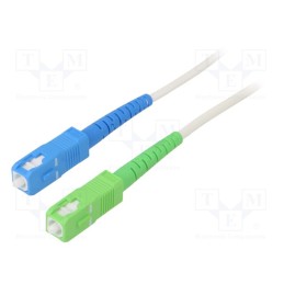1 pcs x Goobay - 59623 - Fiber patch cord, OS2, SC/APC,SC/UPC, 15m, Optical fiber: 9/125um