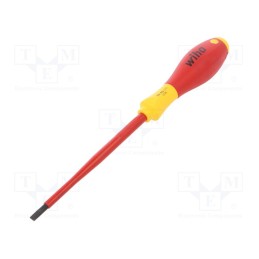 1 pcs x WIHA - 824 - Screwdriver, insulated, slot, 4,5x1,0mm, Blade length: 125mm