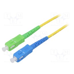 1 pcs x Goobay - 59661 - Fiber patch cord, OS2, SC/APC,SC/UPC, 5m, Optical fiber: 9/125um