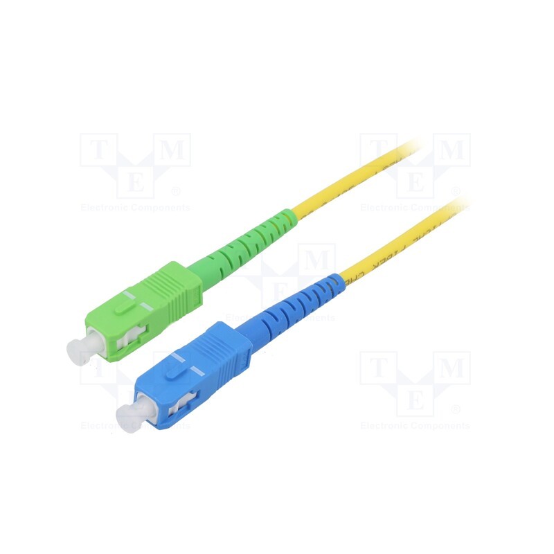 1 pcs x Goobay - 59661 - Fiber patch cord, OS2, SC/APC,SC/UPC, 5m, Optical fiber: 9/125um