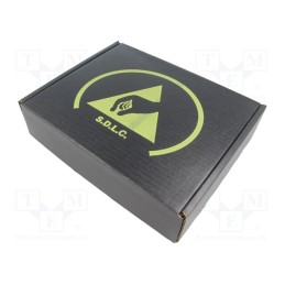 1 pcs x ANTISTAT - 026-0072 - Box with foam lining, ESD, 267x216x64mm, cardboards, black