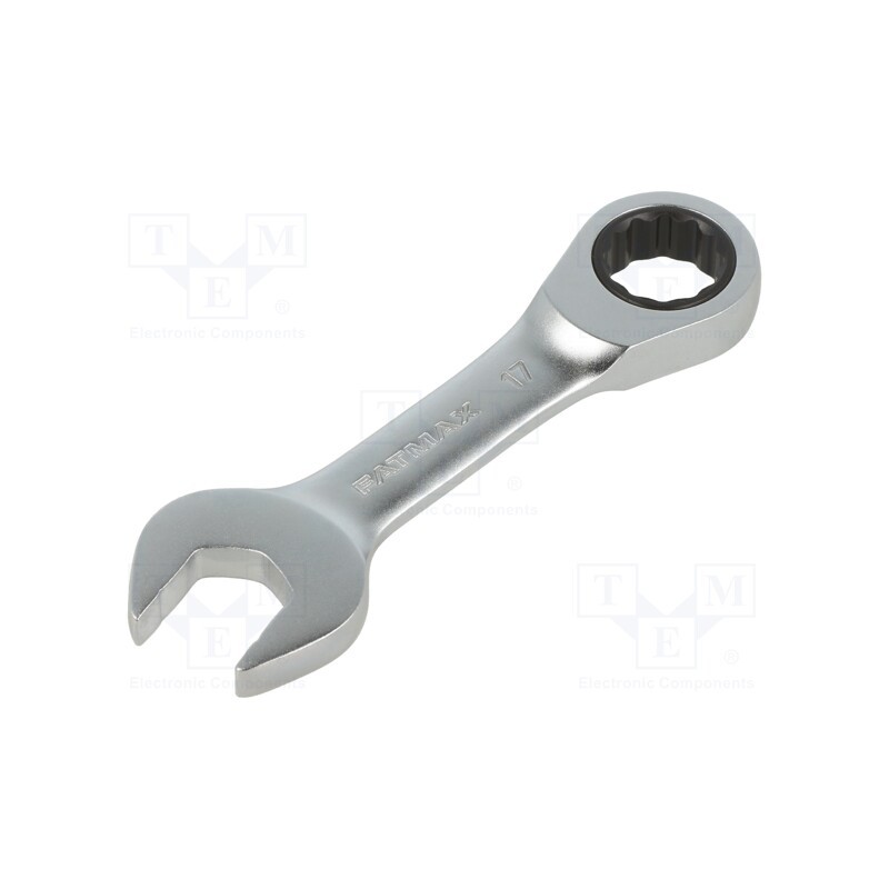 1 pcs x STANLEY - FMMT13113-0 - Wrench, combination spanner,with ratchet, 17mm, short, FATMAX®