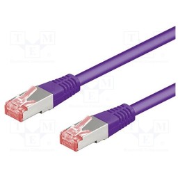 1 pcs x Goobay - 93748 - Patch cord, S/FTP, 6a, stranded, Cu, LSZH, violet, 2m, 27AWG